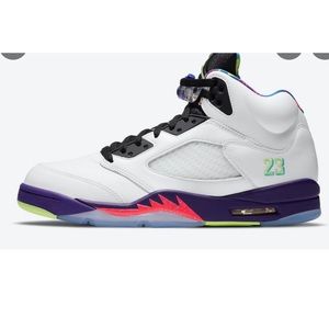 Nike Air Jordan 5 Bel Air Neon Size 5Y Womens 6.5 Sneaker streetwear